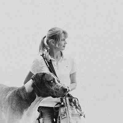 Susanne mit Hund